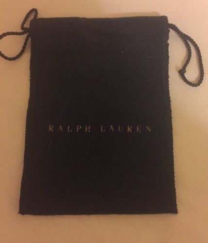 2   ralph lauren   4.5&#034; x3.25”  2 Jewelry Pouches Velvet Touch Navy