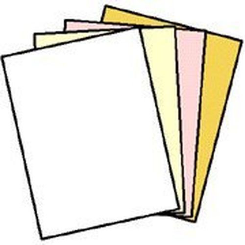 125 Sets of 4 Part Letter Size Straight Collated NCR Paper - 01924 Appleton