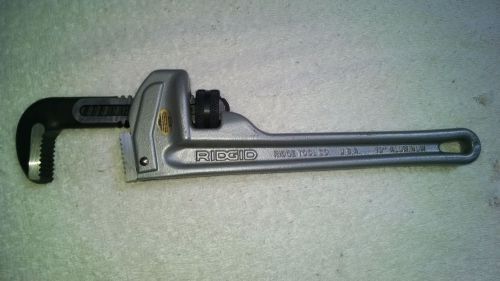 New Ridgid 10&#034; Aluminum Pipe Wrench 810 Adjustable