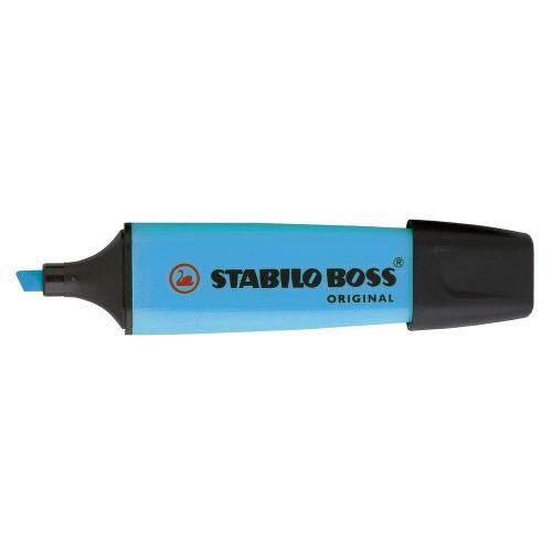 Stabilo Boss Original Highlighter Blue Textmarker Anti-Dry