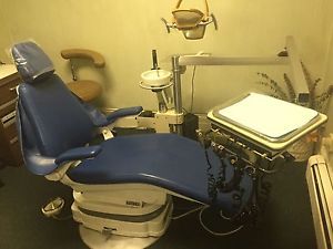 Dental Chair E2000 Dental-EZ Blue Colored Used Working
