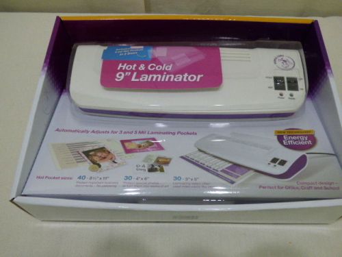 Purple Cows 9&#034; Hot and Cold Thermal Laminator