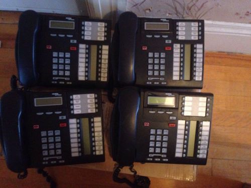 Lot of 4  Nortel norstar T7316e Charcoal Telephones