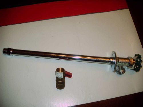 1/2&#034; X 12&#034; Frost-Free Sillcock with Brass Shutoff Valve