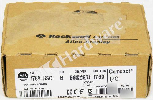 New Allen Bradley 1769-HSC /B CompactLogix 2/4-Ch High Speed Counter/Encoder