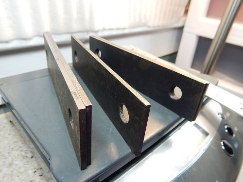 6&#034;,x 1 5/8&#034;/1 1/2/1 3/8&#034; ,x 1/8&#034; Drilled Steel Stock Machinist Measure PARALLELS