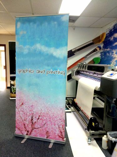 Retractable Pull Up Banner Stands 33&#034;x80&#034; - Printing Included