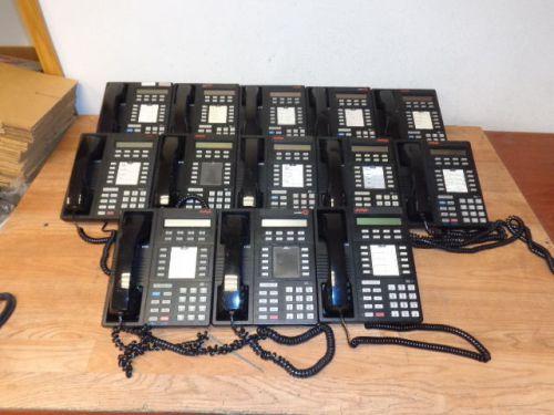 One lot of 13 AVAYA LUCENT 8410D Corded Business Telephones Black WORKING