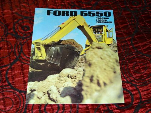 Ford 5550 Tractor Loader Excavator USA - prospekt / brochure