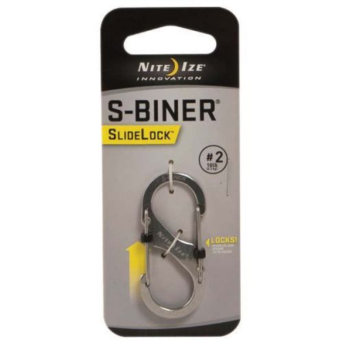 NITE IZE LSB2-11-R3 SLIDELCK #2S-BINER STNLSS (Pack of 3)