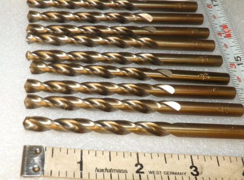 9/32&#034;  jobber drill bits 9 pcs  cle line usa made c07985 ( loc20  ) for sale