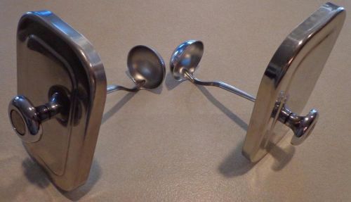 Stainless Steel Server Lift-Off Lid &amp; Short Ladle, Qty 2