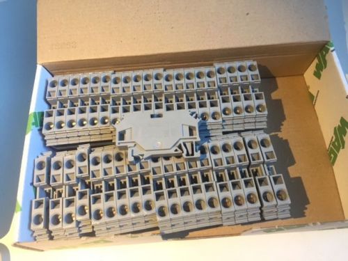 NEW LOT OF (40) WAGO TERMINAL BLOCKS IEC 60947-7-1 NEW IN WAGO BOX