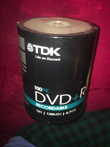 tdk 100paq dvd+r