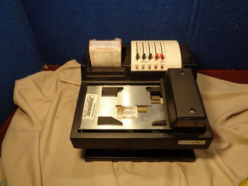 Vintage Addressograph Manual Credit Card Machine Imprinter  *WORKING CONDITION*