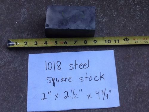 1018 Steel Square Stock 2&#034; X 2 1/2&#034; X 4&#034; To 5&#034; (+Or -)