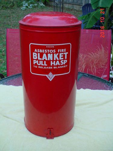 Vintage Asbestos Fire Suppresion Blanket Safety Shield Fire Escape &amp; Welding