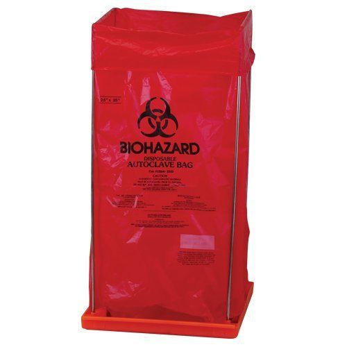 Bel-art f13192-0003 clavies biohazard bag holder for 24w x 36h&#034; bags for sale
