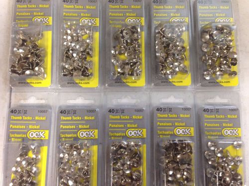 400 Thumb Tacks silver Color Metal Push Pins Tacs Office Teacher Students Brass