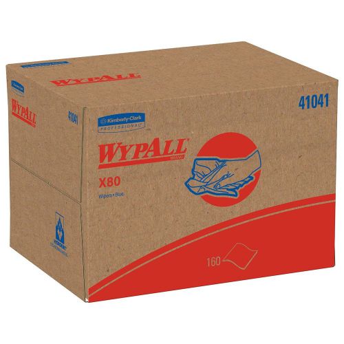 Wypall x80 reusable wipes (41041), extended use wipers brag box format, blue, 1 for sale