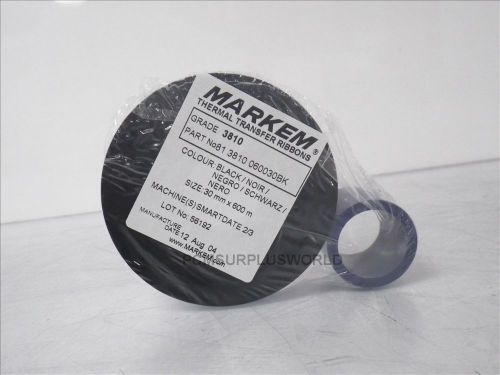 81 3810 060030BK Markem thermal transfert ribbons 30mm X 600m black (New in Bag)