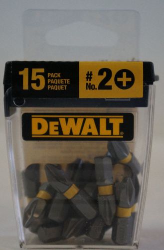 Dewalt 15 piece dwa1ph2-15 #2 phillips 1-inch bit tips, bit box for sale