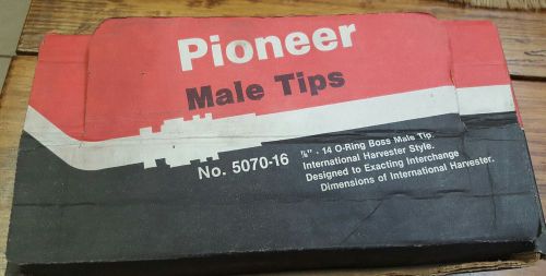 Pioneer hydraulic male tip lot of 10  5070-16 nib new  international harvester for sale