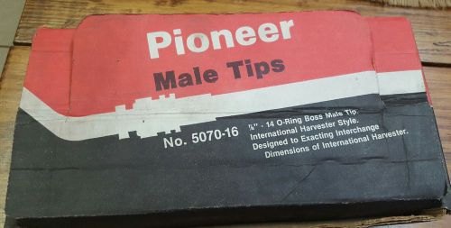 PIONEER HYDRAULIC MALE TIP LOT OF 10  5070-16 NIB NEW  INTERNATIONAL HARVESTER