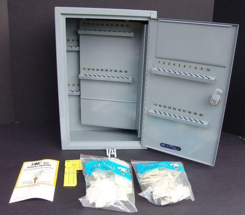 Mmf industries key control systems metal box 80 capacity with hanging key tags for sale