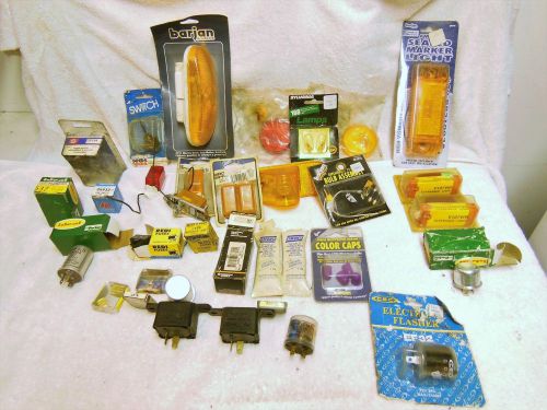 Lot of Automotive Electrical,Toggle Switches,Fuses,Flashers,Reflectors,Lights