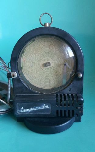 Tempscribe Temperature Chart Recorder Vintage Bacarach Instrument Company USA