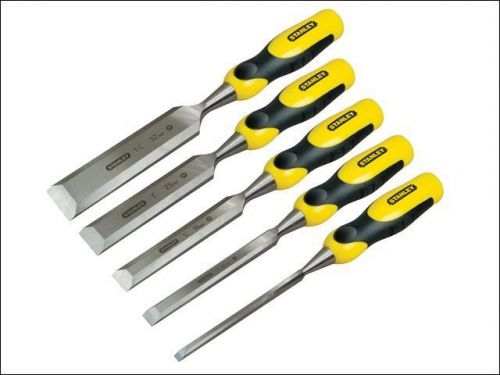 Stanley tools dynagrip bevel edge chisel + strike cap set of 5: 6,12,18,25,32mm for sale