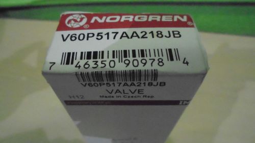 Norgren v60p517aa218jb inline solenoid valve *fatcory sealed* for sale