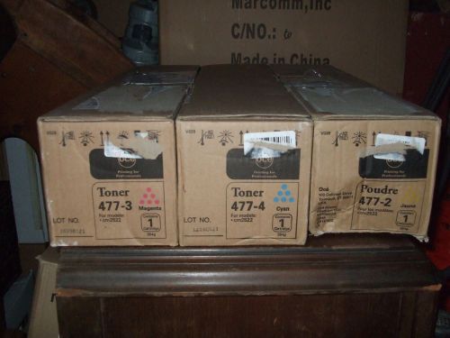 3  OCE COLOR TONER CM2522   ( 477-2/3/4 )  C/Y/M