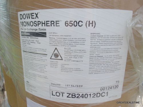 DOWEX MONOSPHERE 650C H / FORM CATION EXCHANGE RESIN 265 LB DRUM /SIEMENS/DOW
