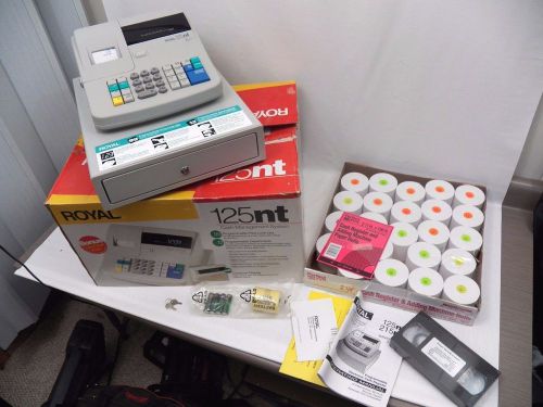 Mint! Royal 125nt Programmable Electronic Cash Register System w/Extras 125 nt