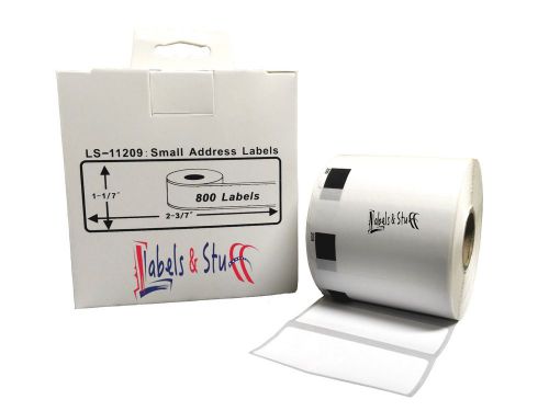 6 rolls dk 1209 brother-compatible small address labels bpa free dk-1209 for sale