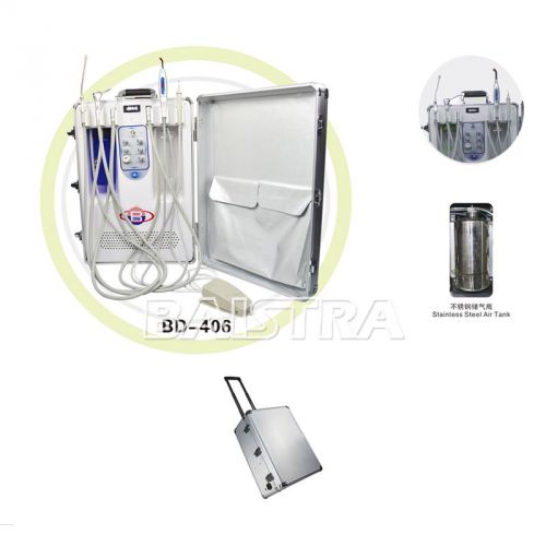 Portable Dental Turbine Unit &amp; Air Compressor &amp;Suction System&amp;Triplex Syringe CA