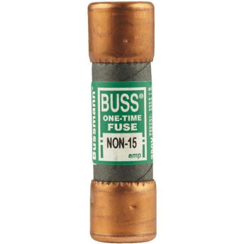 Bussmann non-15 15-amp 250v one-time cartridge fuse for sale