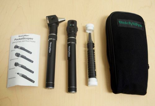 Welch Allyn Halogen PocketScope Set - Otoscope and Ophthalmoscope - USED