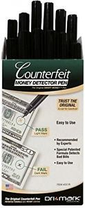 Dri Mark Counterfeit Detector Pen, Box Of 12 (351R-1)