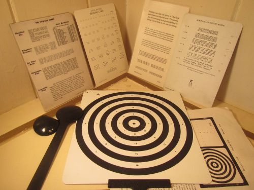 Vintage Eye Charts Placido Disk Occluder Howard Bernell 1959