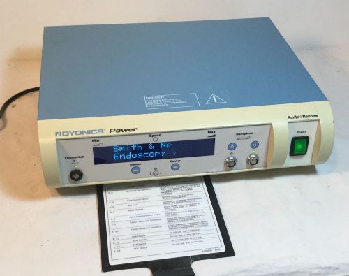 Smith Nephew 7205841 Dyonics Power Endoscopy Shaver Console