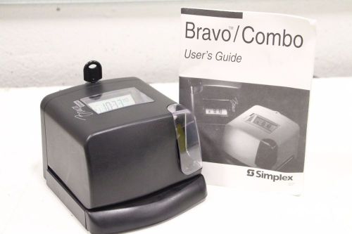 Simplex 1603-9106 Bravo Employee Time Recorder Clock Stamp for Payroll
