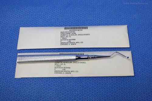 American Dental 2 each Alveolar 5L Molt Curette Stainless Steel U.S. Made New