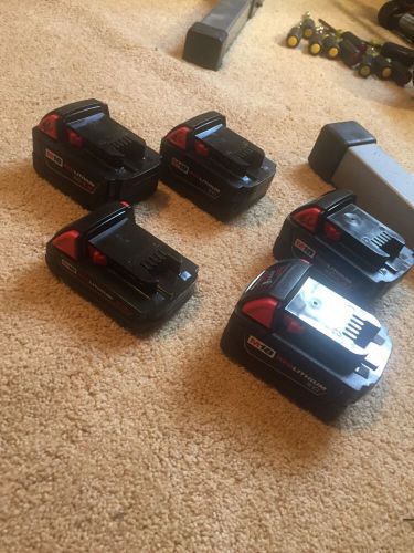 Milwaukee M18 Battery Lot, MINT CONDITION