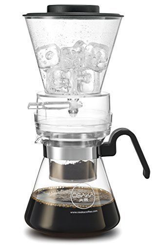 Osaka 6 cup cold brew coffee dripper adjustable drip w glass carafe mount-fuji for sale