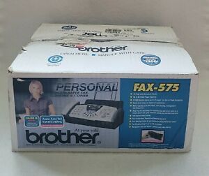 Brother FAX-575 Plain Paper Fax Phone &amp; Copier New Condition Open Box READ DISCR