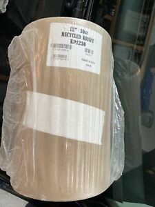 Aviditi Kraft Paper Roll, 30#, 12&#034; x 1,200&#039;, Kraft, 100% Recycled Paper, Ideal