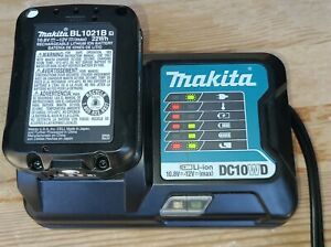 MAKITA BL1021B 12V MAX CXT Li-Ion 2.0 Amp Battery Pack &amp; DC10WD Charger NEW